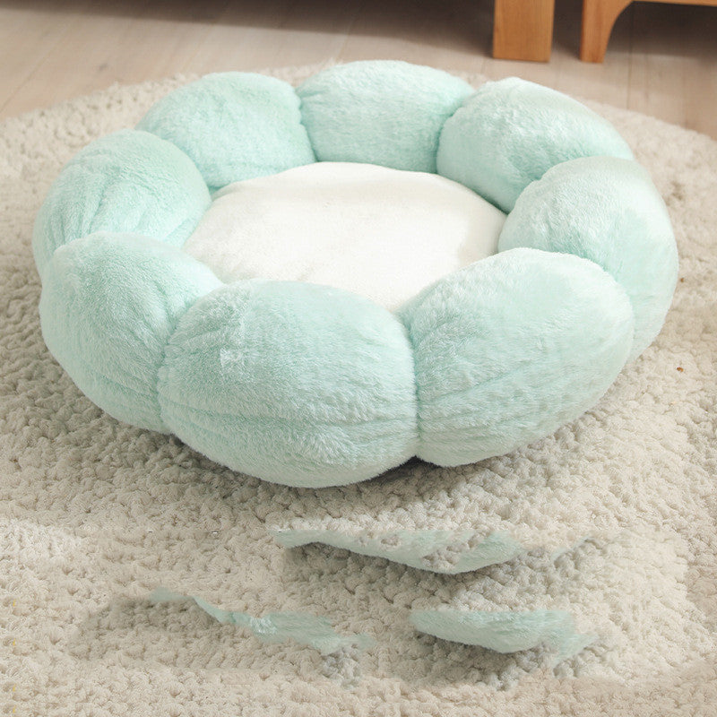 Nid douillet forme de fleur - Ultra doux pour chien et chat
