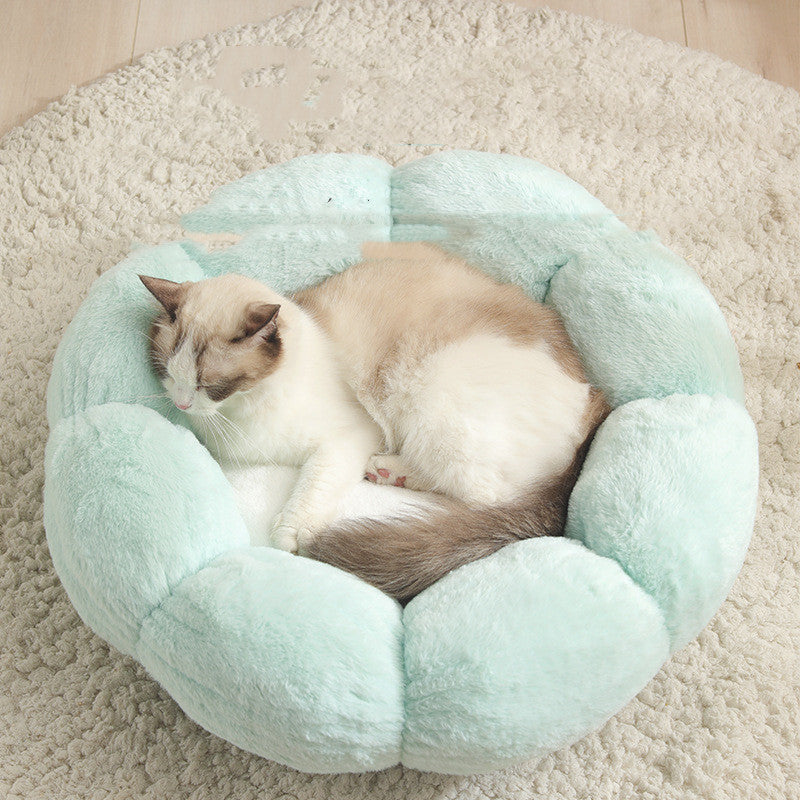 Nid douillet forme de fleur - Ultra doux pour chien et chat