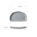 Assiette en céramique forme de lune