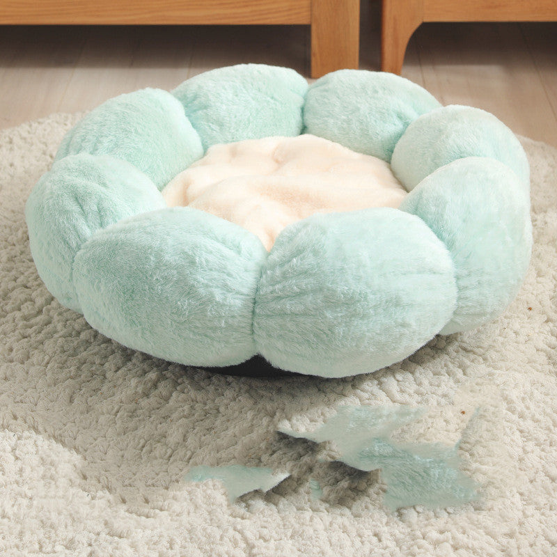 Nid douillet forme de fleur - Ultra doux pour chien et chat
